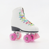New Rainbow Lace Classic Indoor y al aire libre Childer Skates Quad Roller Patines