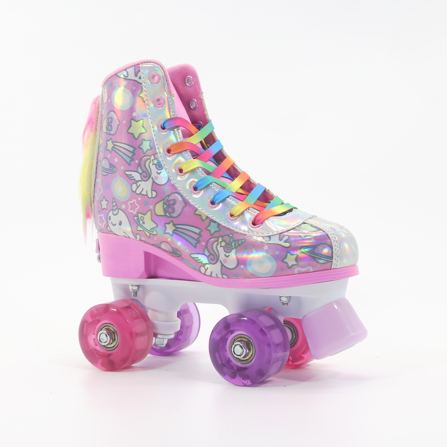 Nuevo diseño de la cola Semi Soft Láser Skate Skate para niños